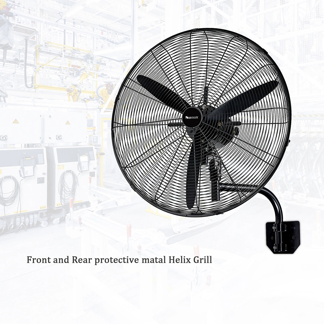 Commercial Wall Fan 20 Inch Industrial Wall-Mounted Fan Blade Metal Ventilation Fan with Remote