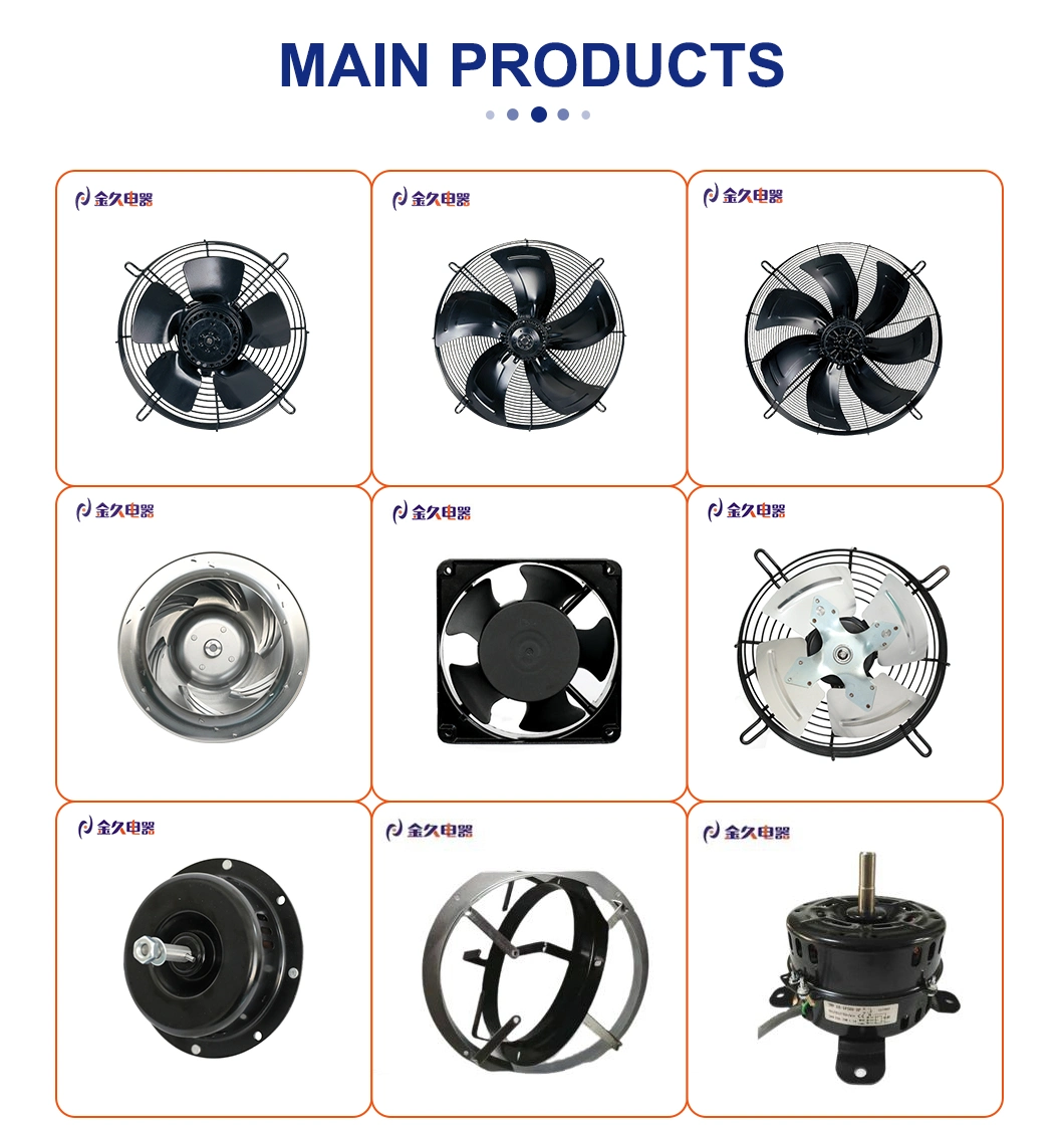 External Rotor 220V 380V Sucking Blowing Axial Cooling Fan with Terminal Box
