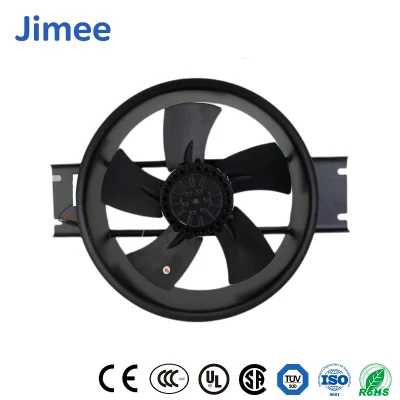 Jimee Motor Wholesale OEM Ventilatori assiali CC personalizzati Cina Fornitori di ventilatori centrifughi da 200 mm Materiale lama in acciaio Jm22060b2hl 220 * 220 * 60 mm Ventilatore assiale CA