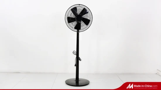 Ventilatore tutto nero Ventilatore da tavolo elettrico in plastica da 30 cm per casa e ufficio